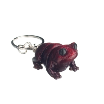 Żaba brokatowa - brelok do kluczy